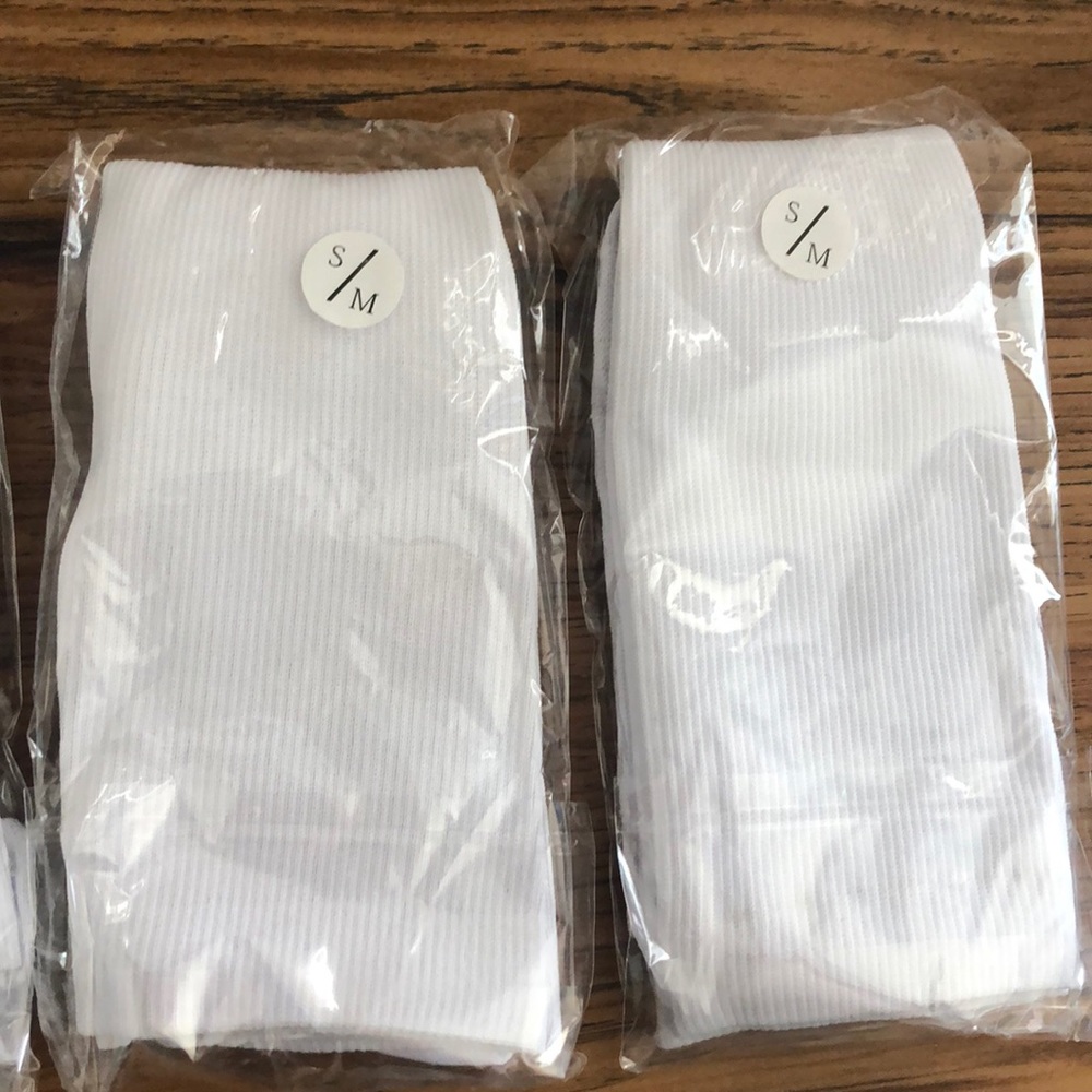 White compression socks. BRAND NEW.